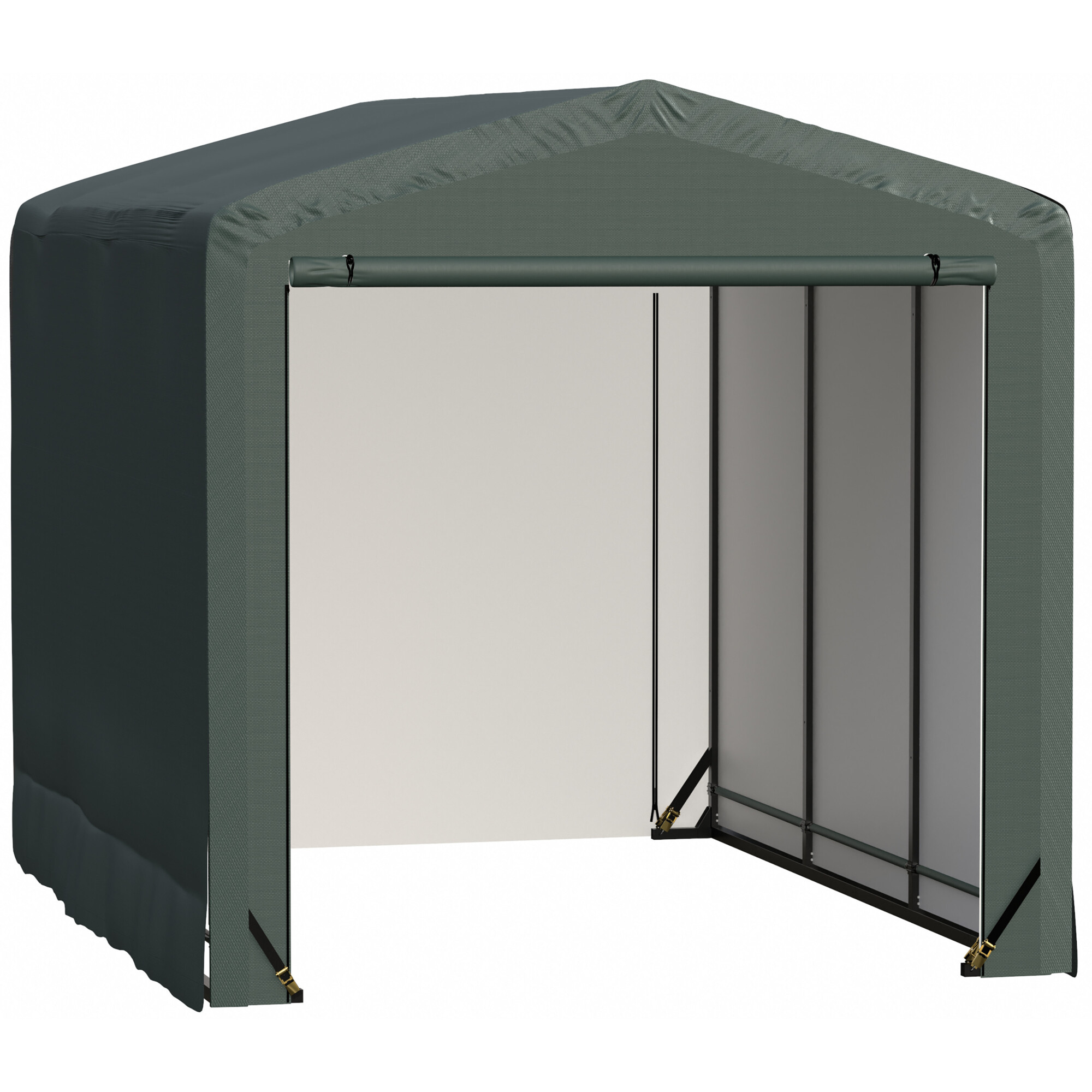 ShelterLogic ShelterTube Wind and Snow Rated Garage - 10ft. x 14ft. x 10ft., 35 Lb. Snow Load, 100 MPH Wind Rating, Model# SQAACC0104C01001410
